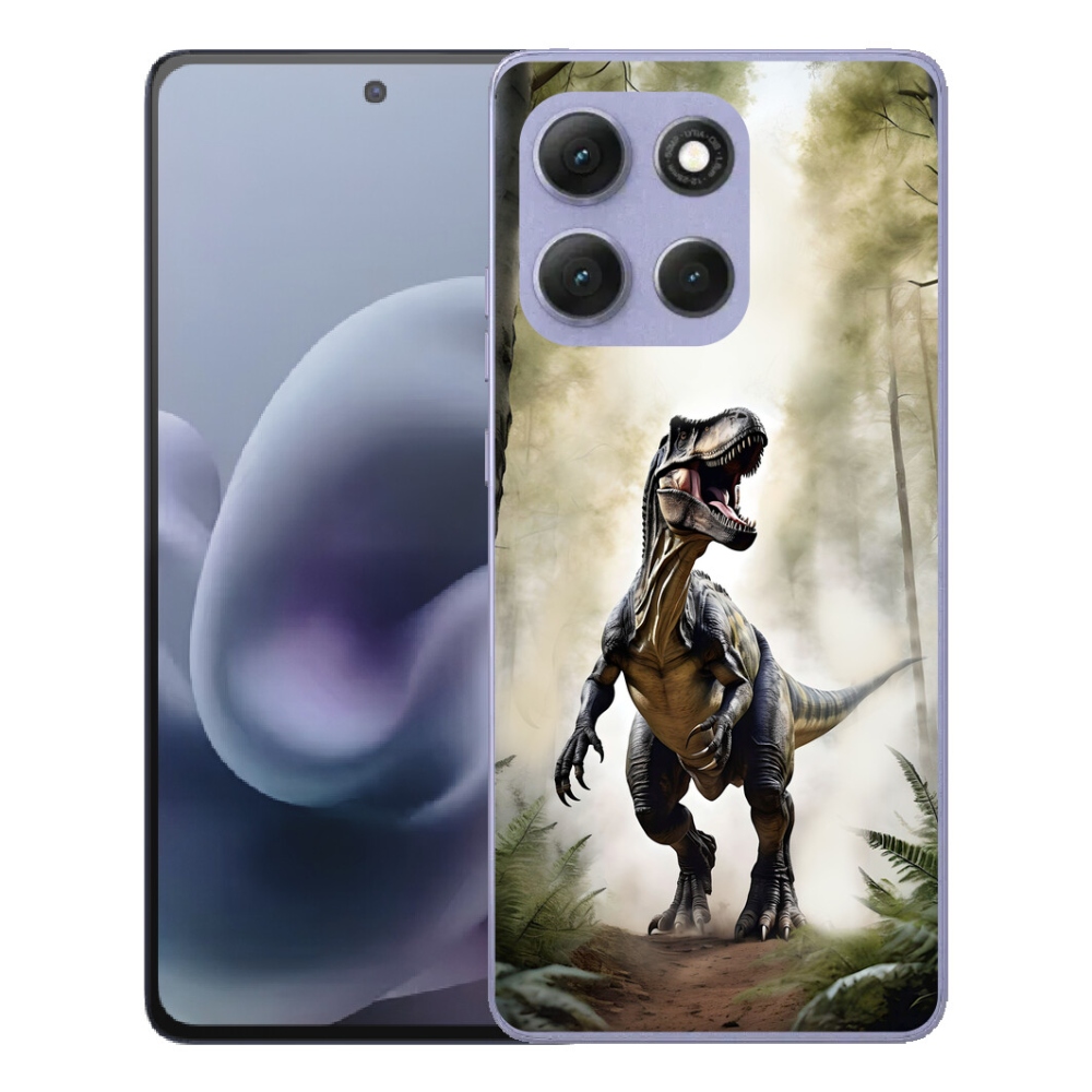 Gelový kryt mmCase na Motorola Moto G86 Power 5G - naštvaný T-Rex