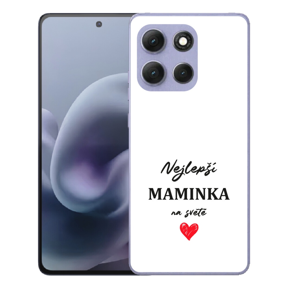 Gelový kryt mmCase na Motorola Moto G86 Power 5G - nejlepší maminka 1 bílé pozadí