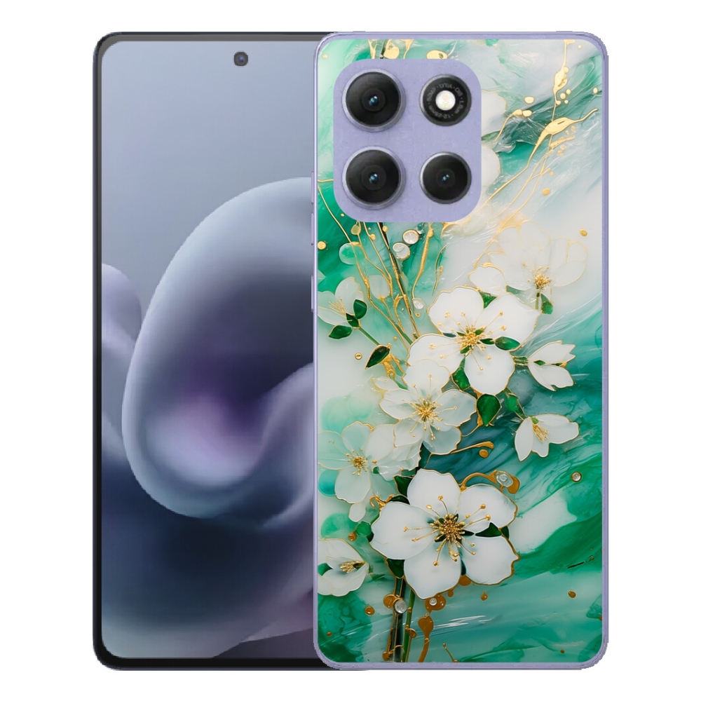 Gelový kryt mmCase na Motorola Moto G86 Power 5G - něžné květy