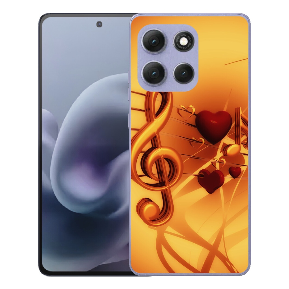 Gelový kryt mmCase na Motorola Moto G86 Power 5G - noty