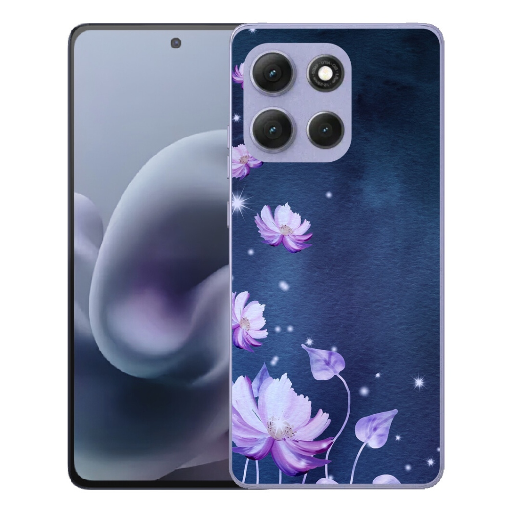 Gelový kryt mmCase na Motorola Moto G86 Power 5G - padající květy