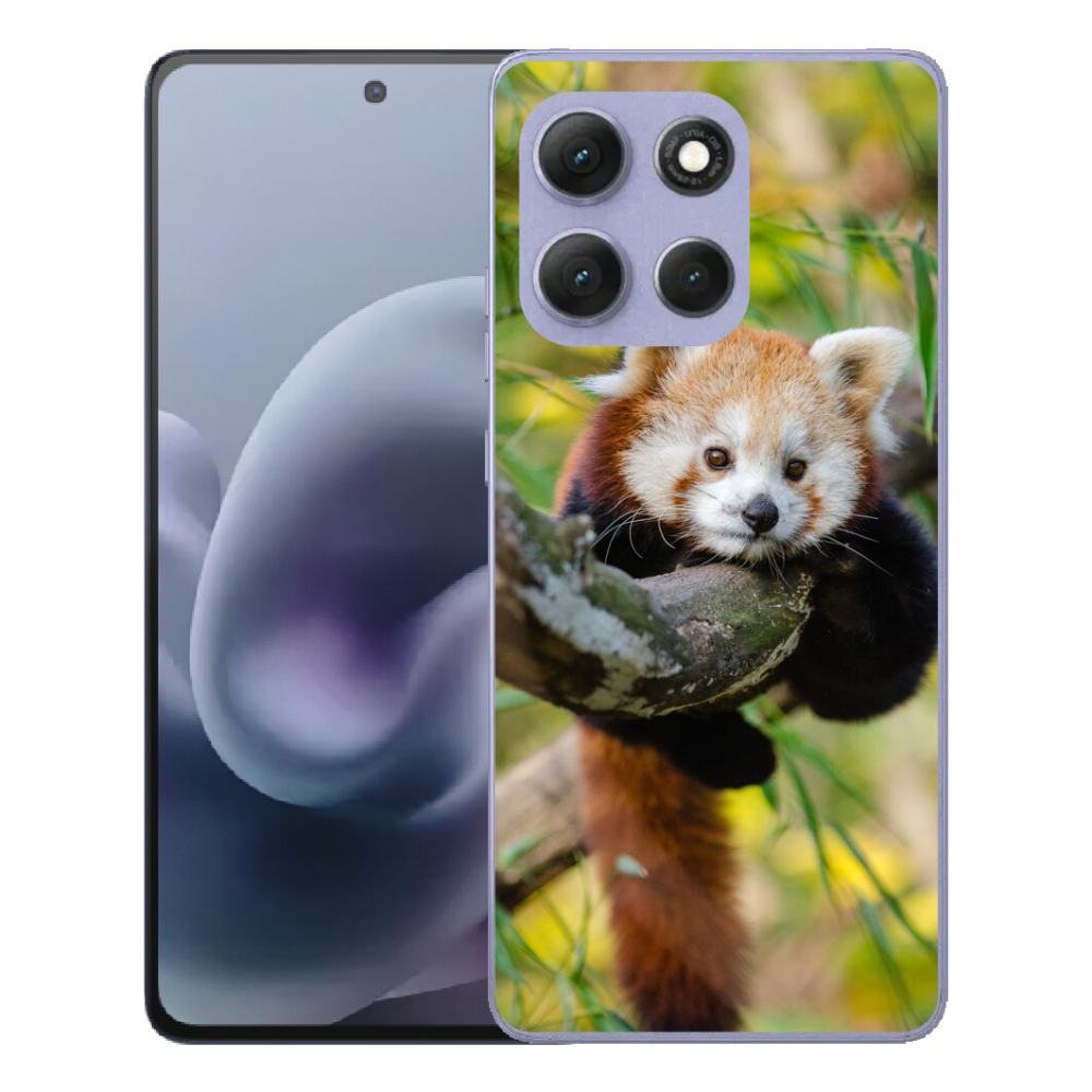 Gelový kryt mmCase na Motorola Moto G86 Power 5G - panda červená