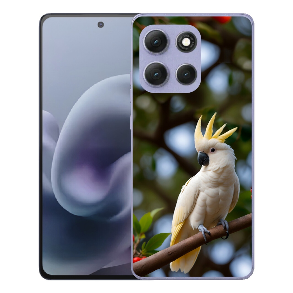 Gelový kryt mmCase na Motorola Moto G86 Power 5G - papoušek kakadu 3