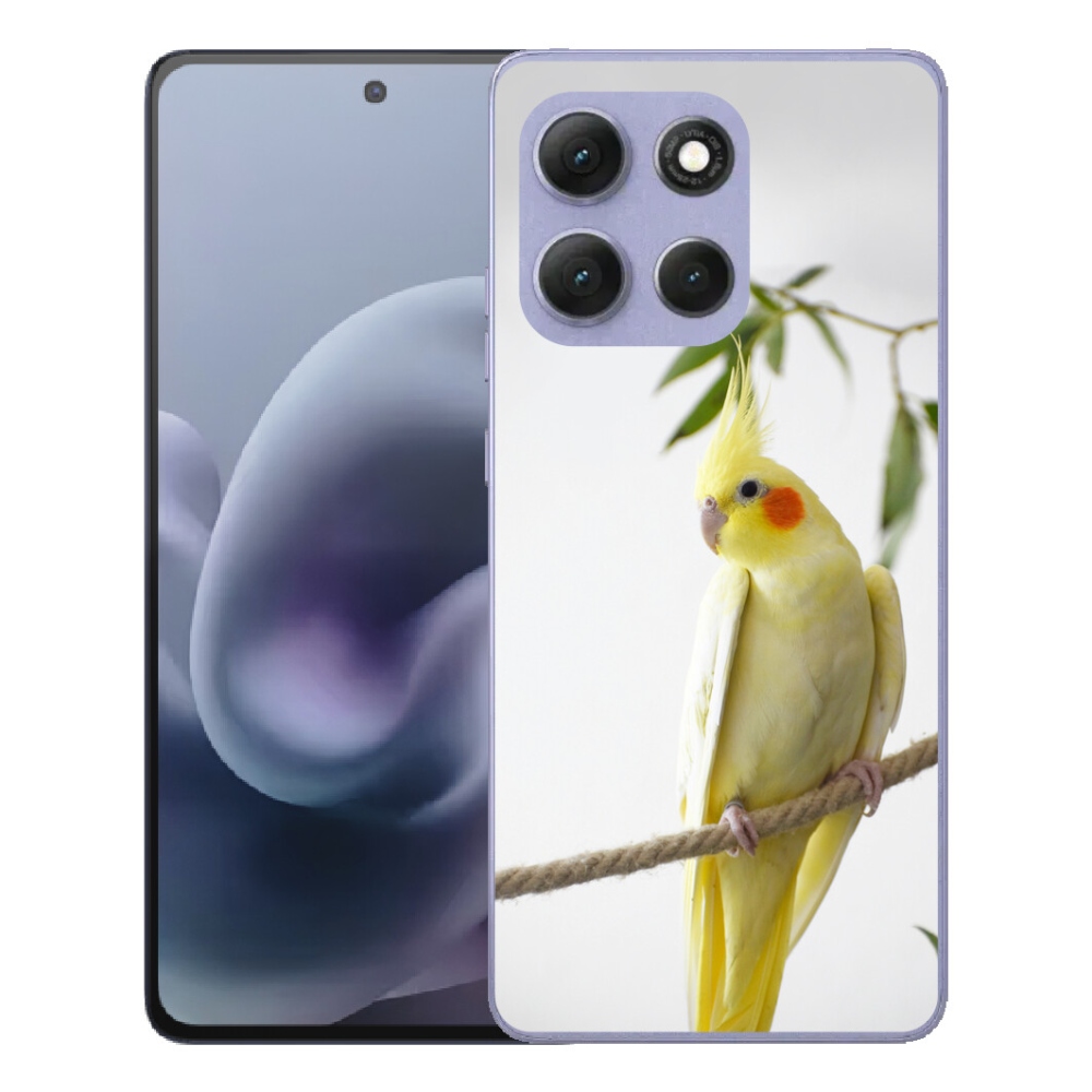 Gelový kryt mmCase na Motorola Moto G86 Power 5G - papoušek korela chocholatá