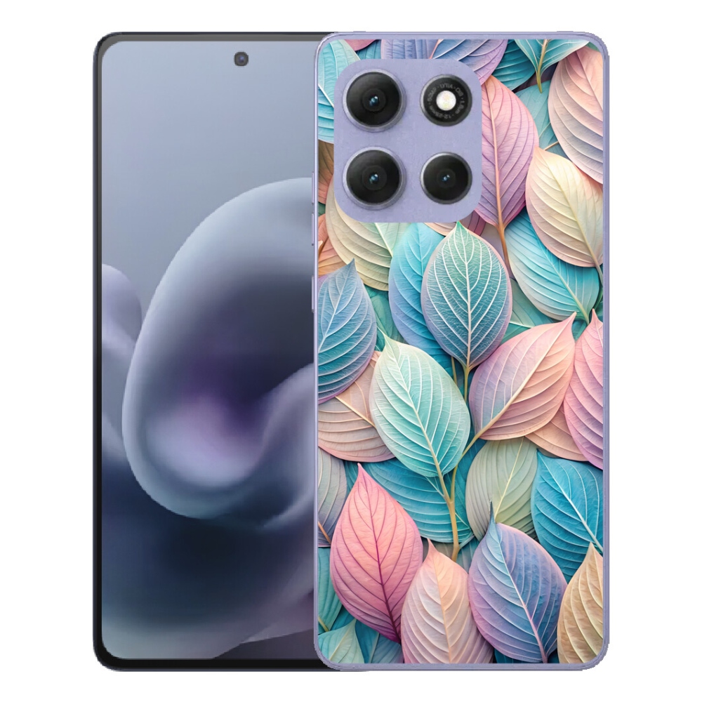 Gelový kryt mmCase na Motorola Moto G86 Power 5G - pastelové listy