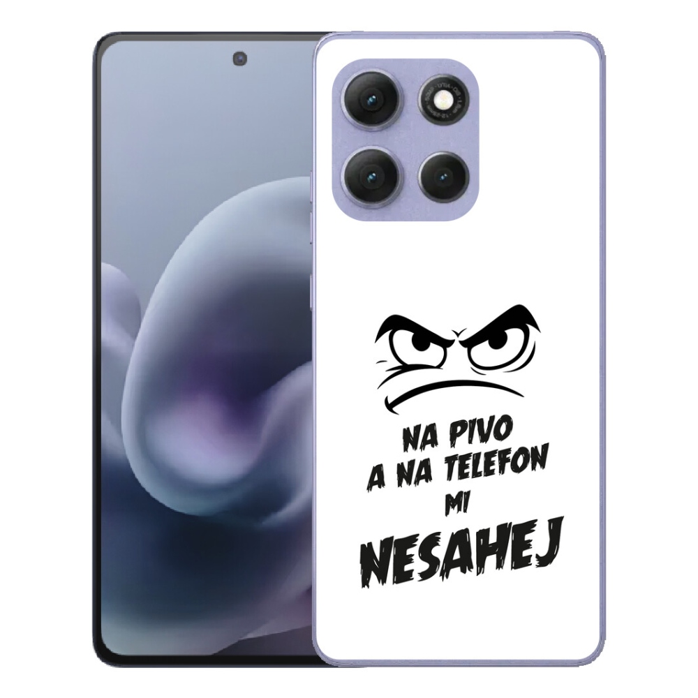 Gelový kryt mmCase na Motorola Moto G86 Power 5G - pivní motiv 2 bílé pozadí