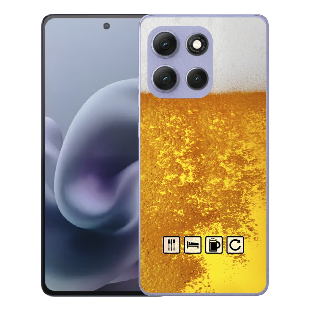 Gelový kryt mmCase na Motorola Moto G86 Power 5G - pivní motiv 3