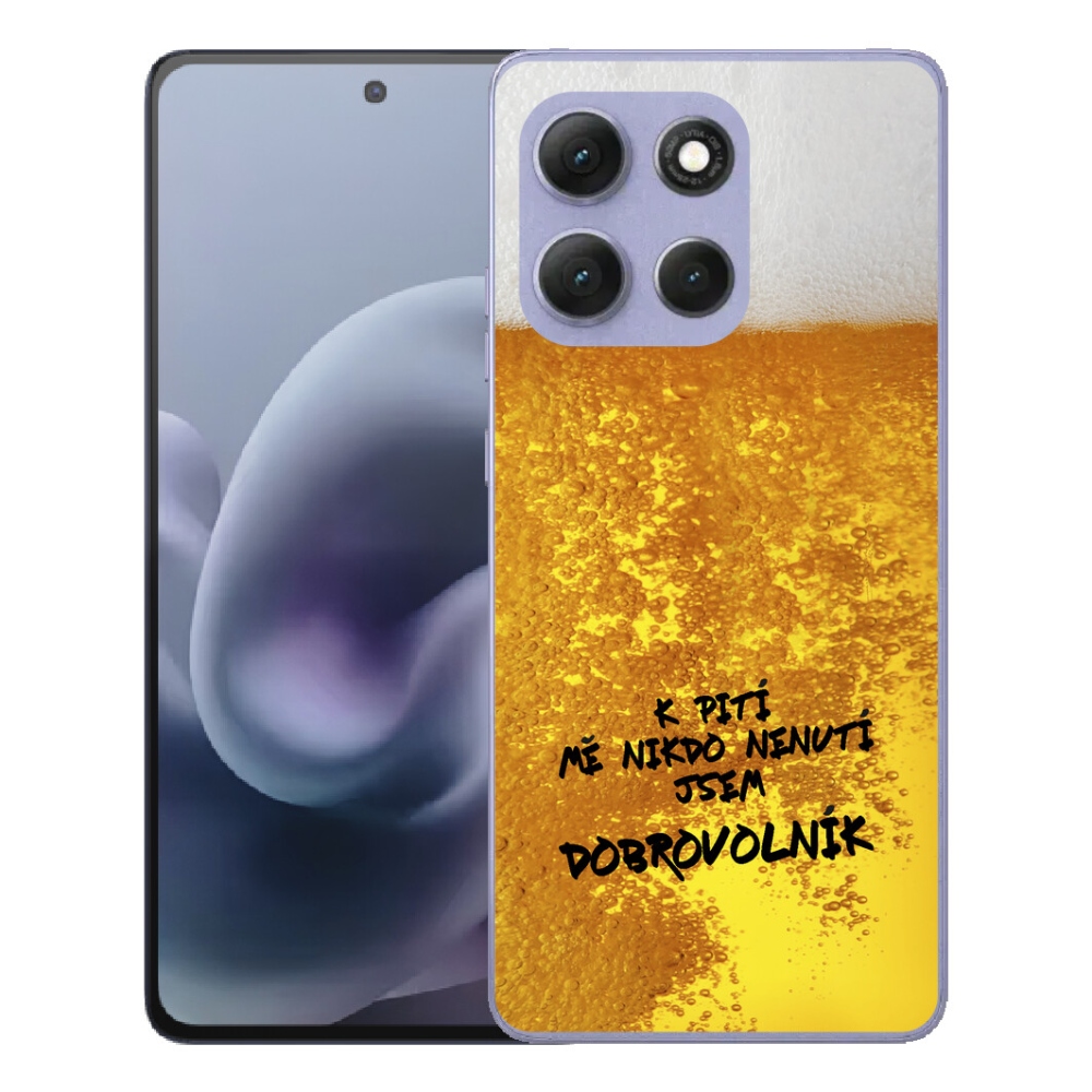 Gelový kryt mmCase na Motorola Moto G86 Power 5G - pivní motiv 4