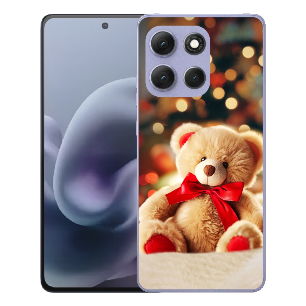 Gelový kryt mmCase na Motorola Moto G86 Power 5G - plyšový medvídek