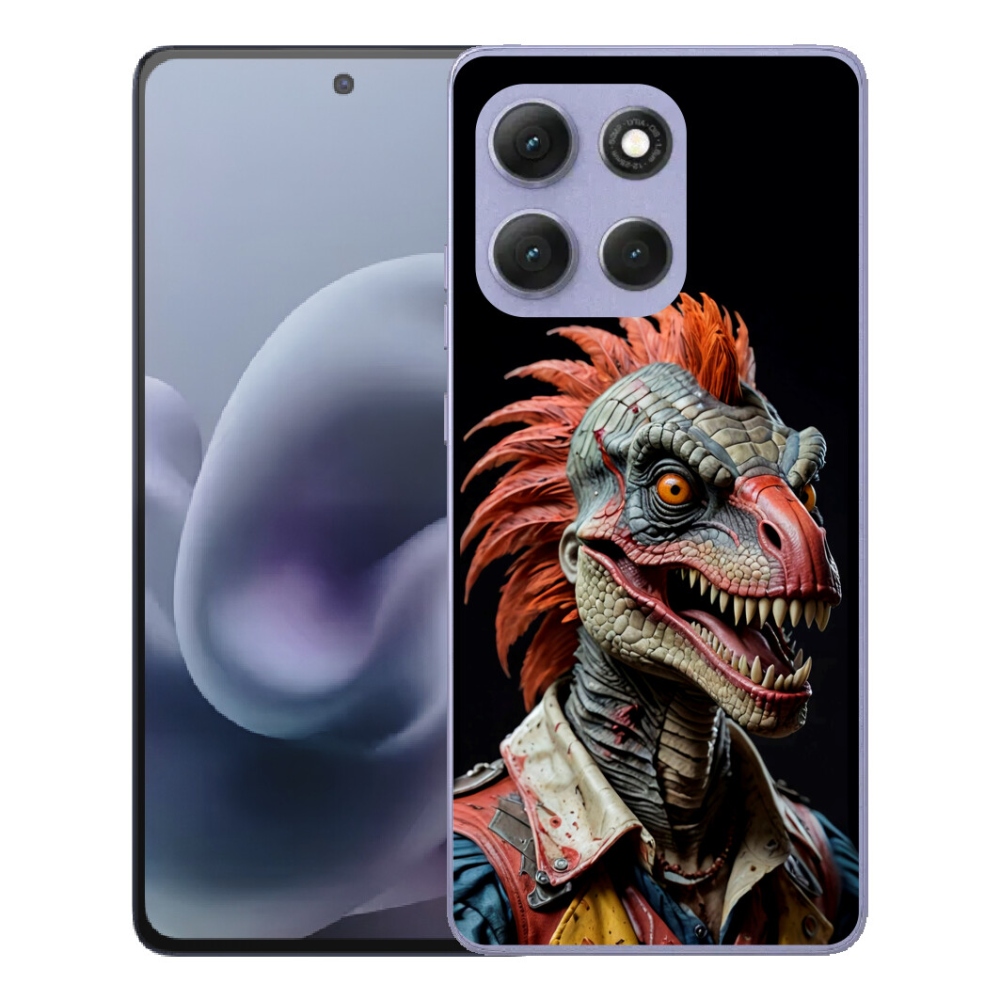 Gelový kryt mmCase na Motorola Moto G86 Power 5G - punk dinosaurus