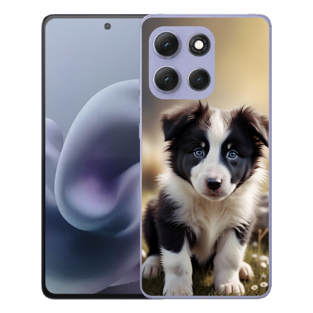 Gelový kryt mmCase na Motorola Moto G86 Power 5G - roztomilá border kolie