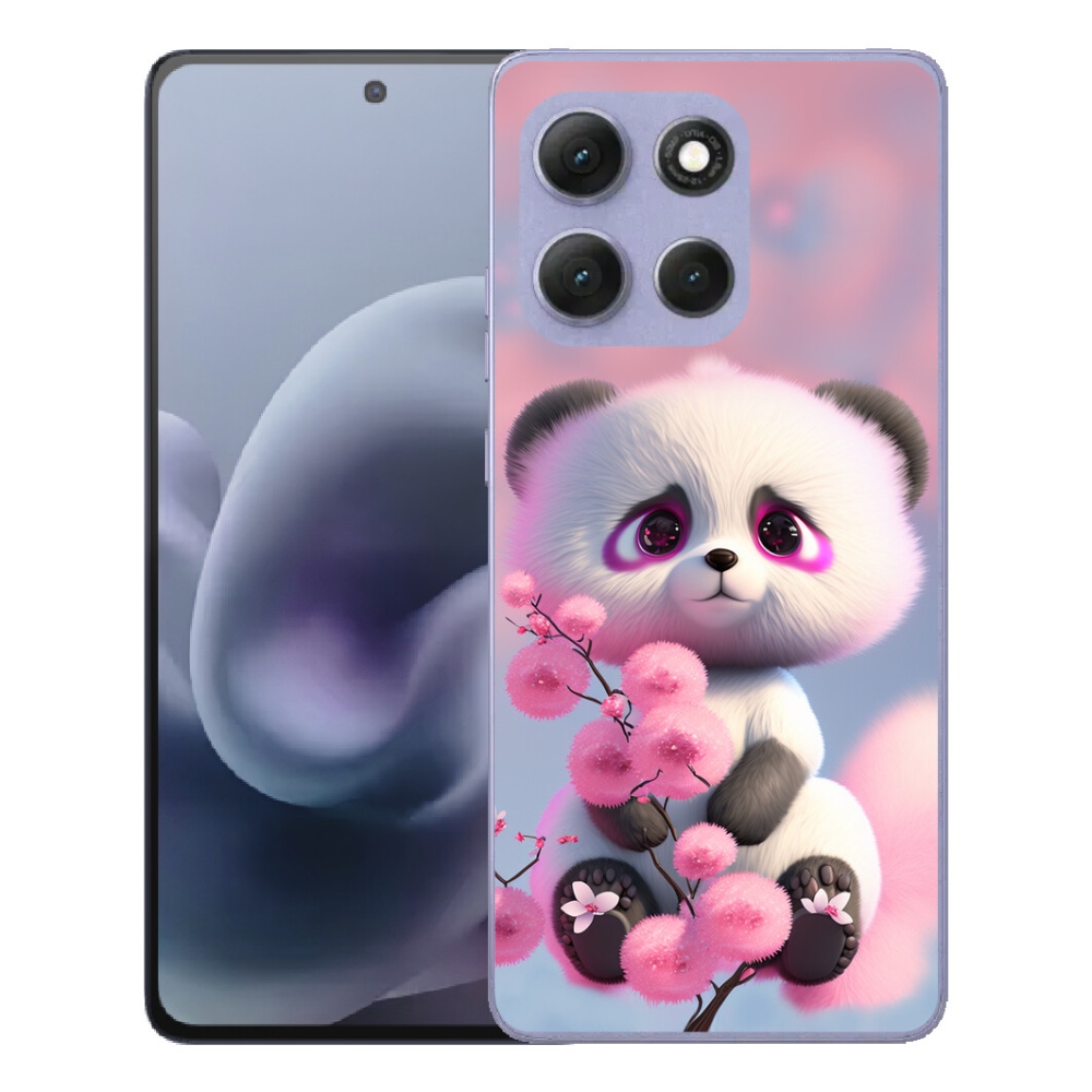 Gelový kryt mmCase na Motorola Moto G86 Power 5G - roztomilá panda 1