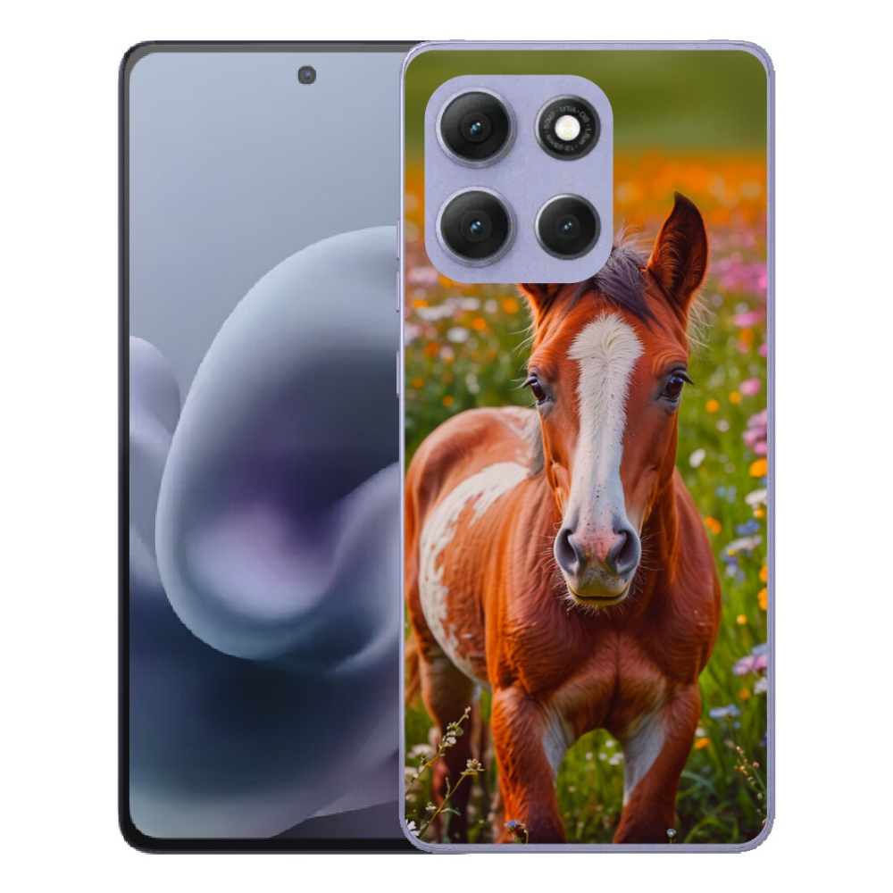 Gelový kryt mmCase na Motorola Moto G86 Power 5G - roztomilé hříbě