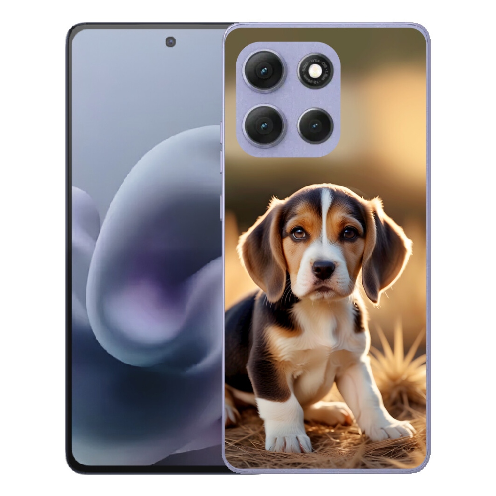 Gelový kryt mmCase na Motorola Moto G86 Power 5G - roztomilý bígl