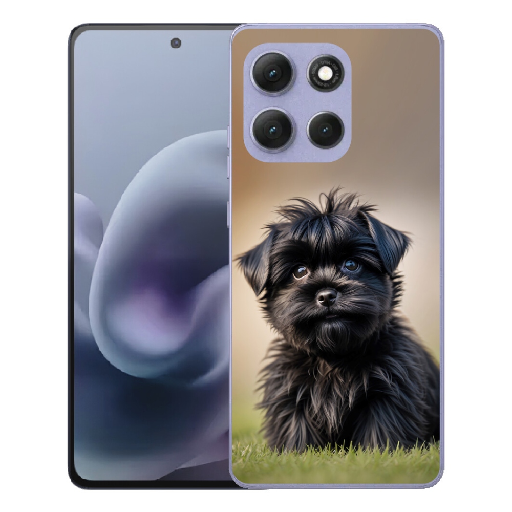 Gelový kryt mmCase na Motorola Moto G86 Power 5G - roztomilý černý pejsek