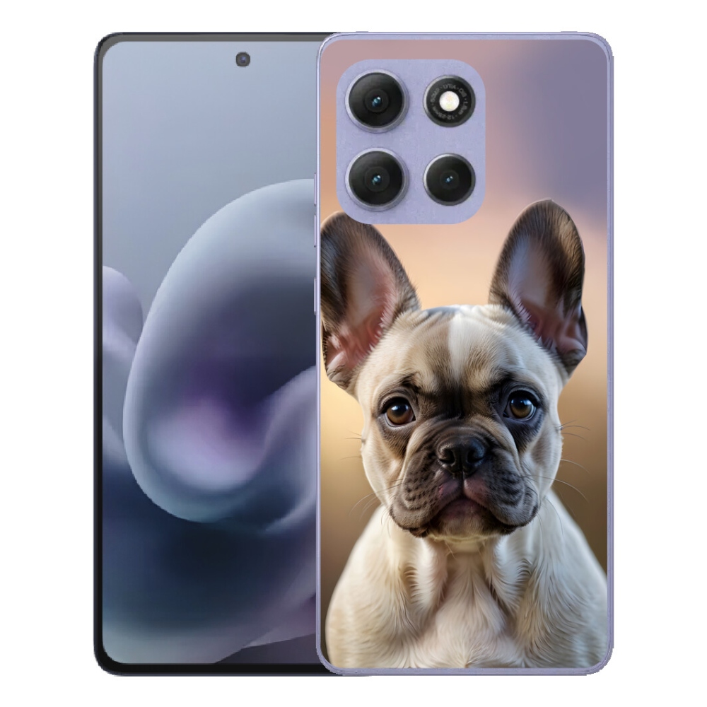 Gelový kryt mmCase na Motorola Moto G86 Power 5G - roztomilý francouzský buldoček