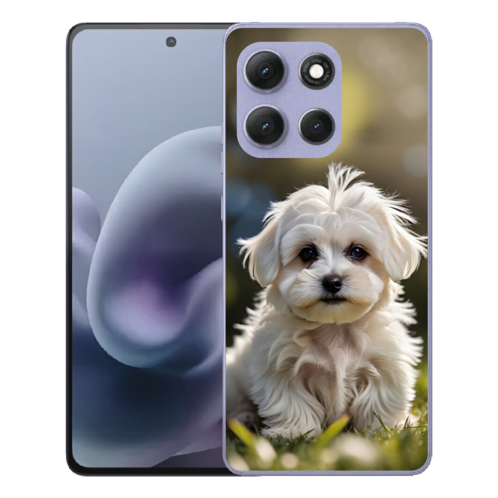 Gelový kryt mmCase na Motorola Moto G86 Power 5G - roztomilý maltézský psík