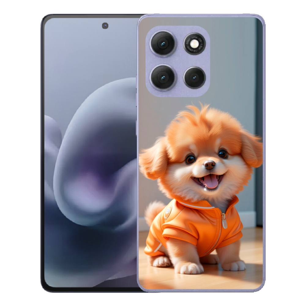 Gelový kryt mmCase na Motorola Moto G86 Power 5G - roztomilý pomeranian v mikině