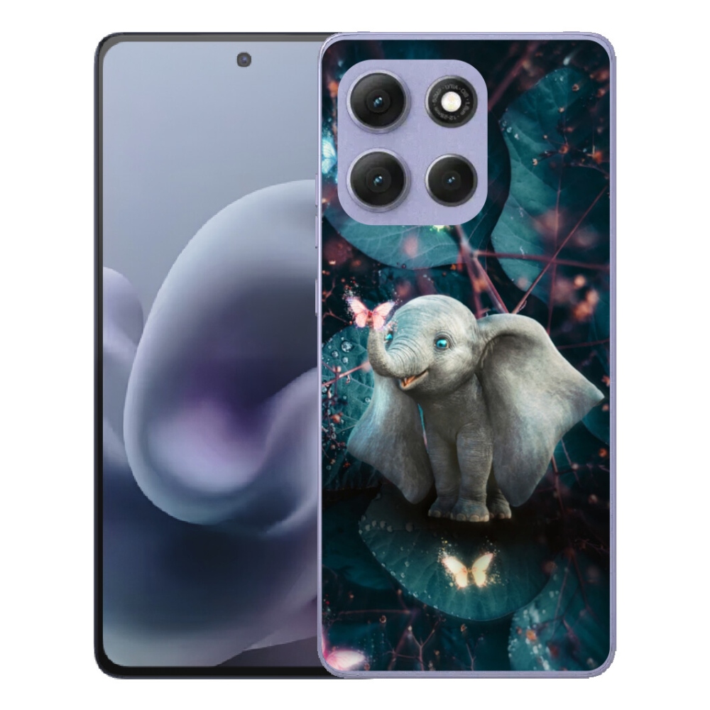 Gelový kryt mmCase na Motorola Moto G86 Power 5G - roztomilý slon