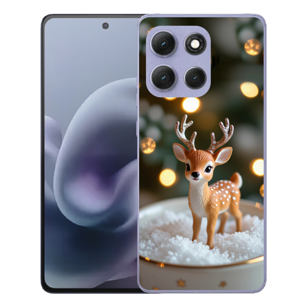 Gelový kryt mmCase na Motorola Moto G86 Power 5G - roztomilý vánoční jelen