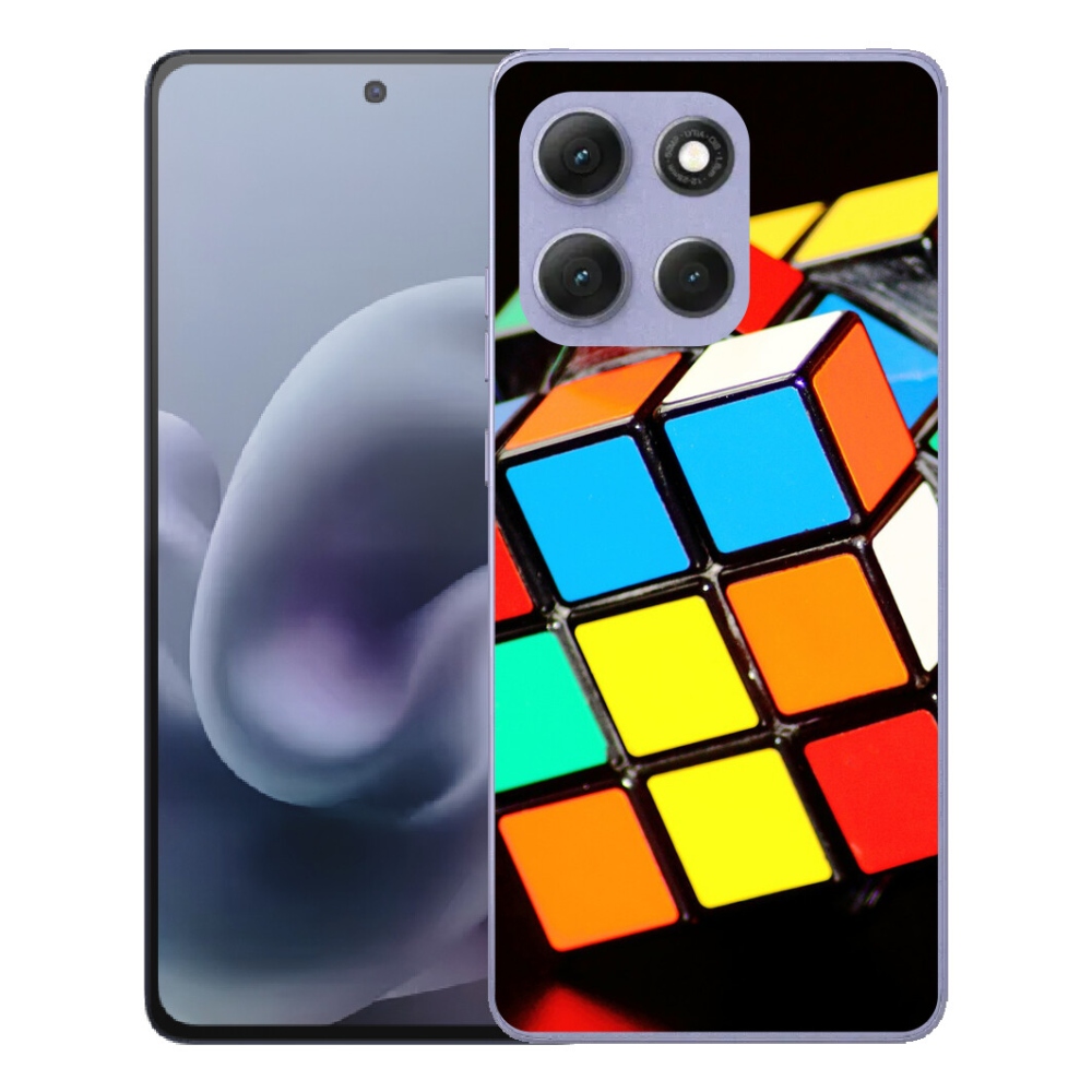 Gelový kryt mmCase na Motorola Moto G86 Power 5G - rubikova kostka