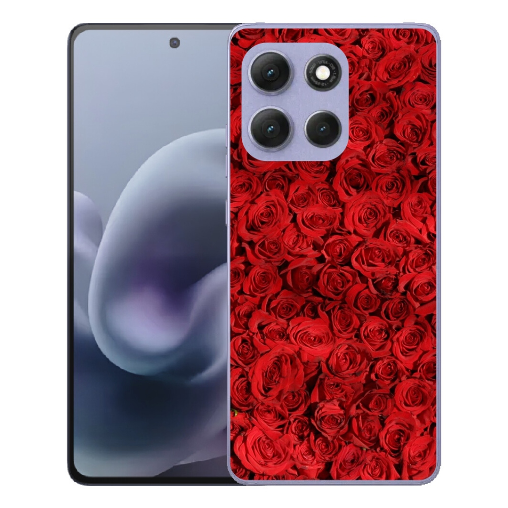 Gelový kryt mmCase na Motorola Moto G86 Power 5G - růže