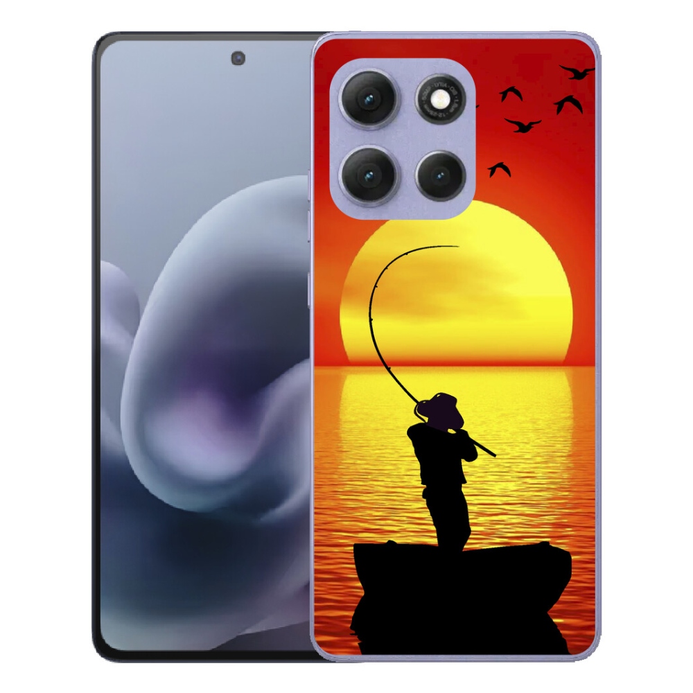 Gelový kryt mmCase na Motorola Moto G86 Power 5G - rybaření