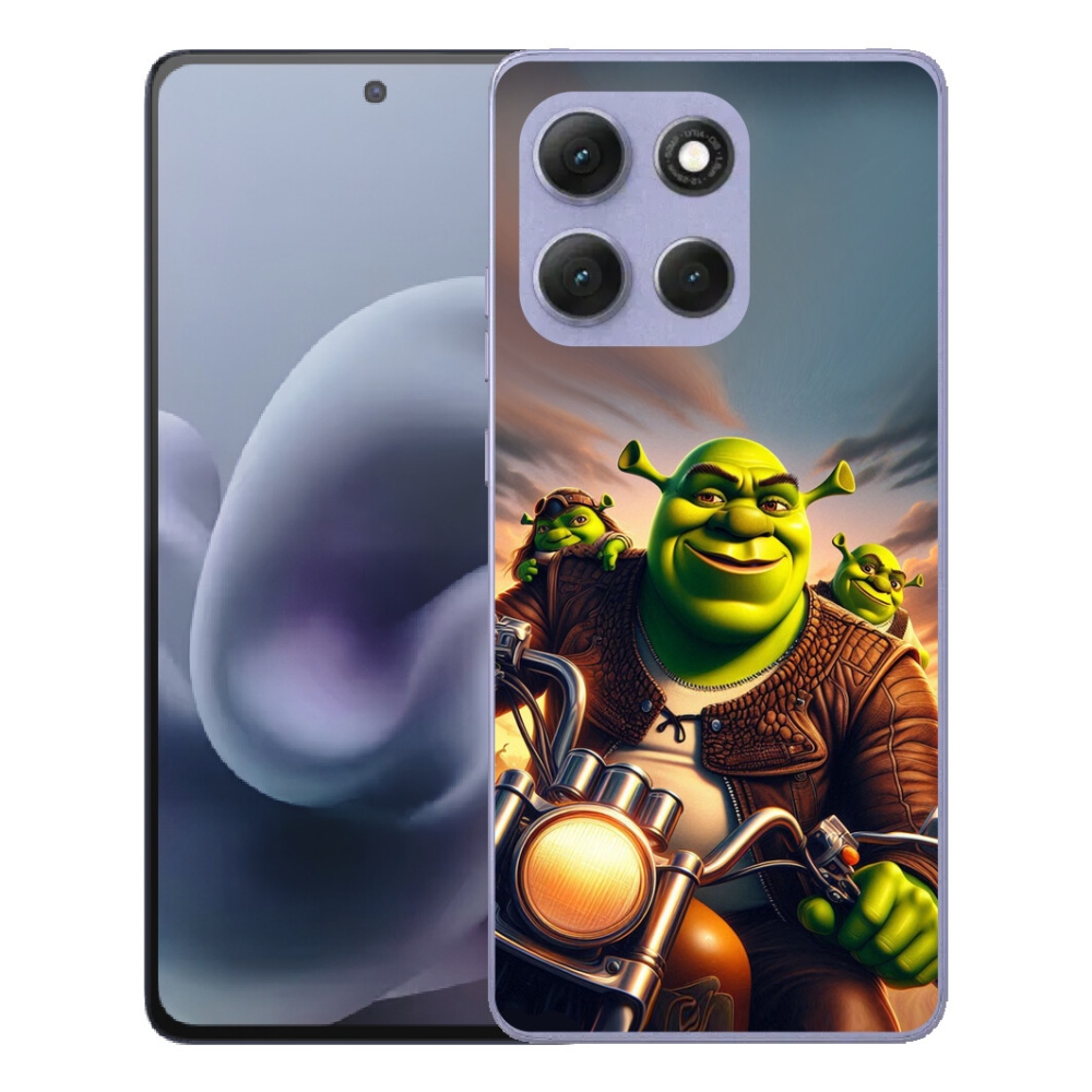 Gelový kryt mmCase na Motorola Moto G86 Power 5G - shrek na motorce