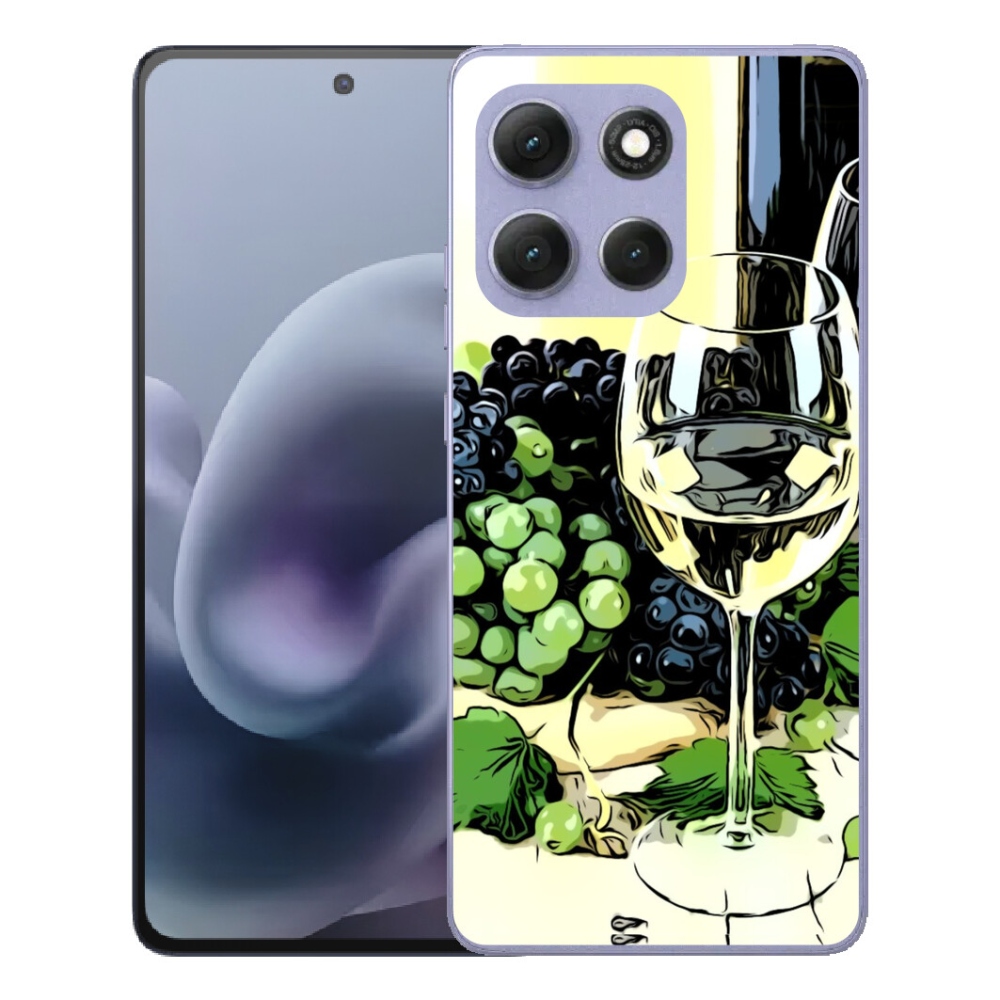 Gelový kryt mmCase na Motorola Moto G86 Power 5G - sklenka vína