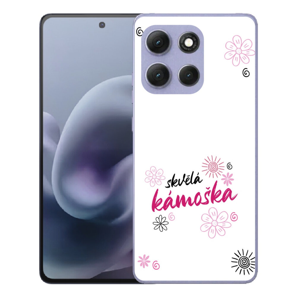 Gelový kryt mmCase na Motorola Moto G86 Power 5G - skvělá kámoška bílé pozadí