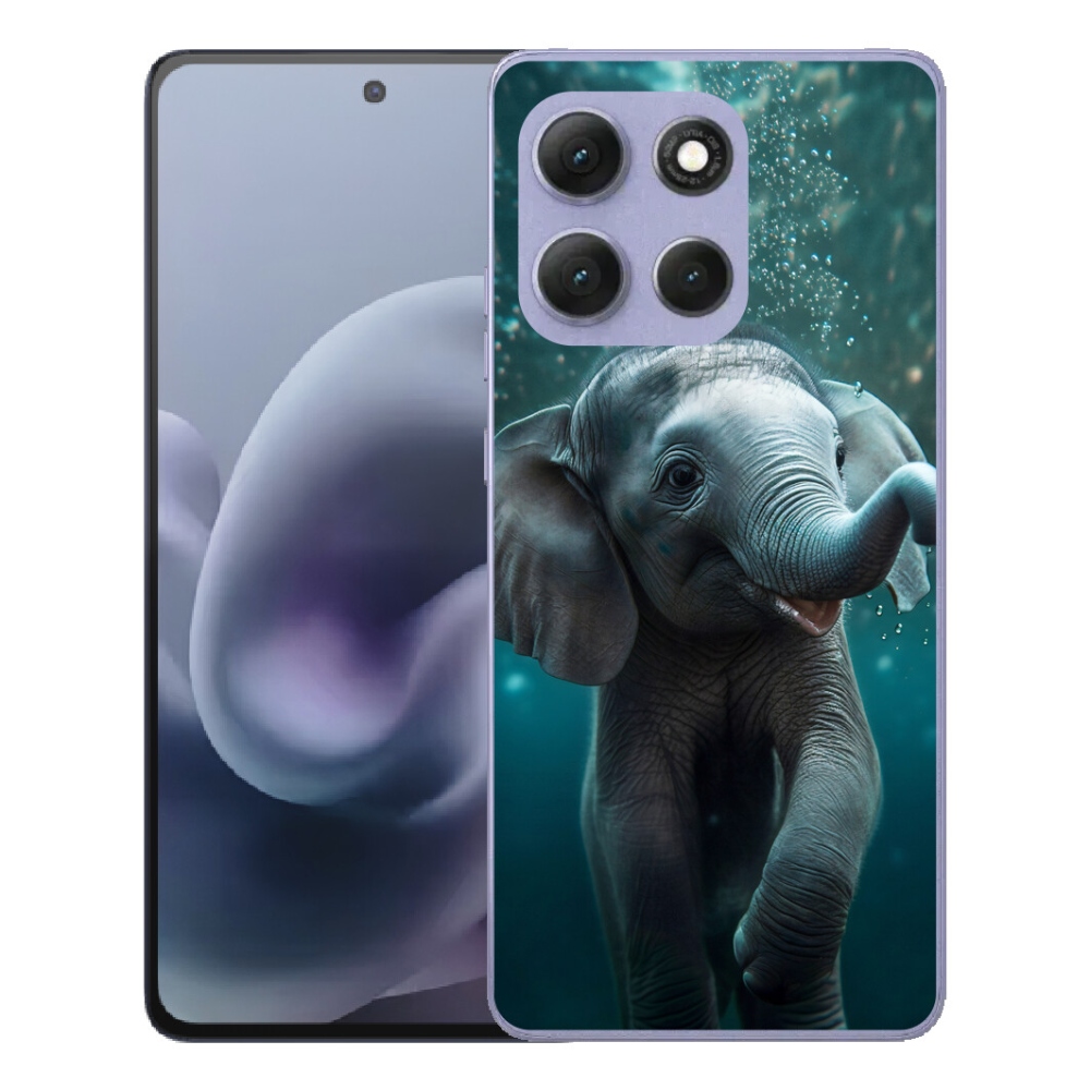 Gelový kryt mmCase na Motorola Moto G86 Power 5G - slůně pod vodou