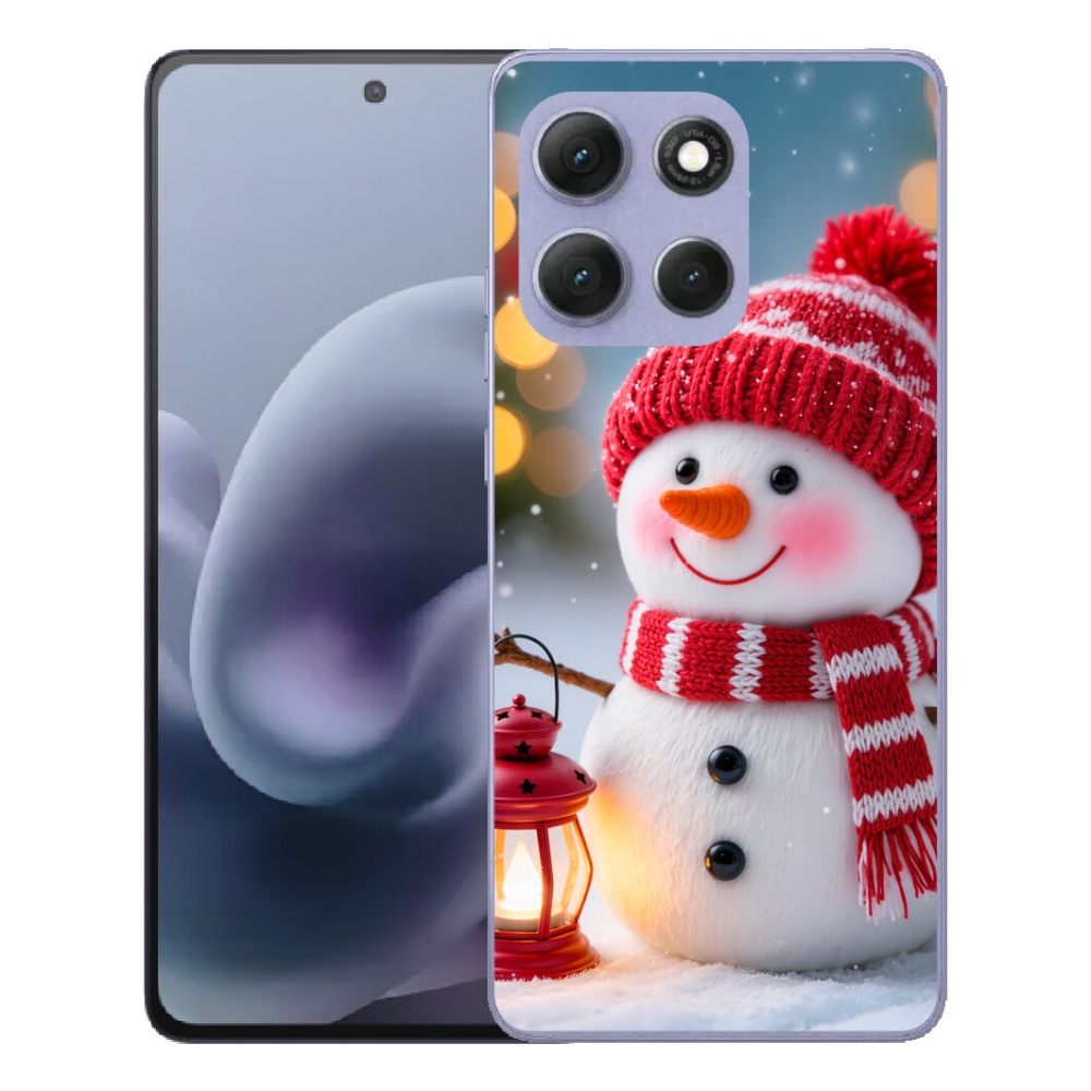 Gelový kryt mmCase na Motorola Moto G86 Power 5G - sněhulák 2