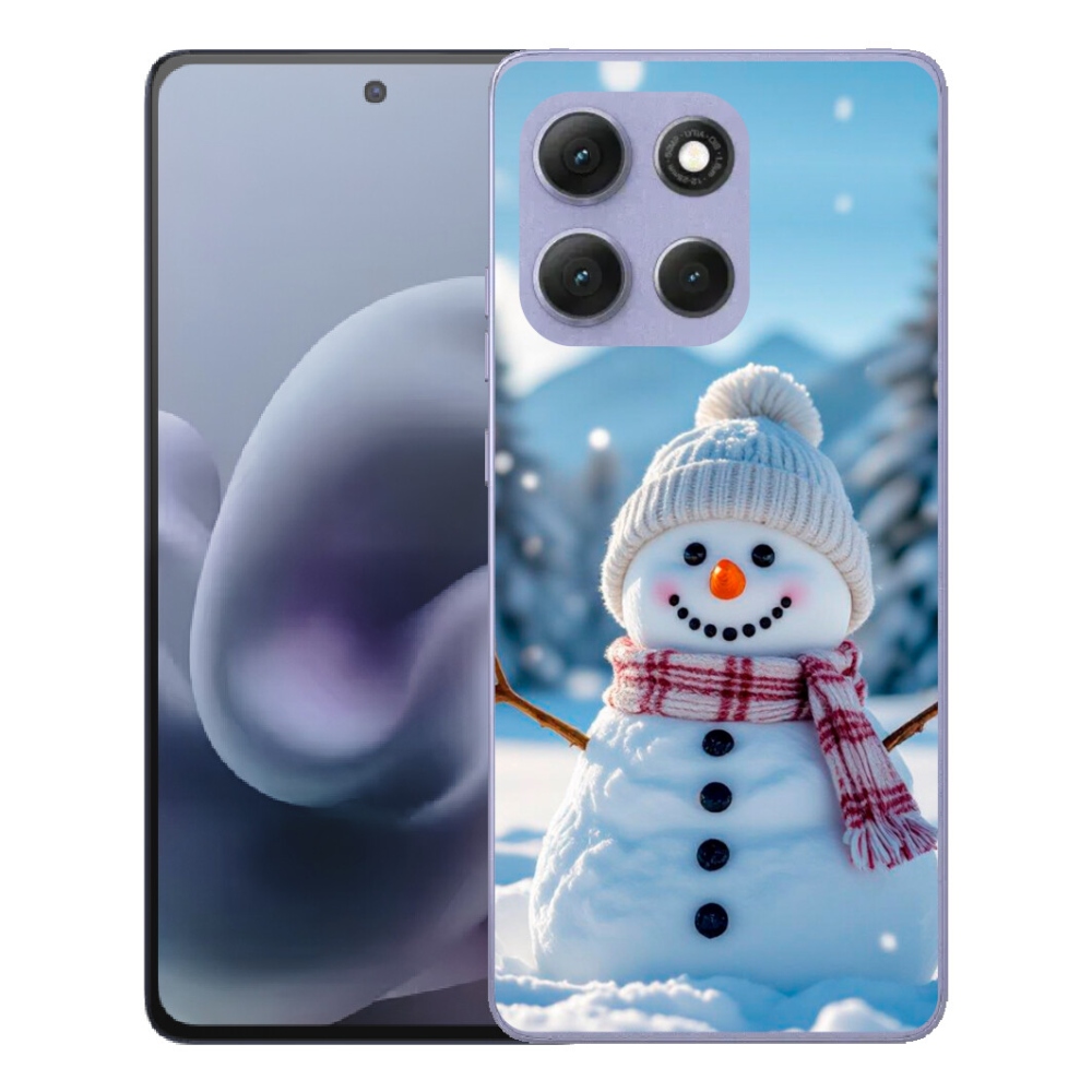Gelový kryt mmCase na Motorola Moto G86 Power 5G - sněhulák 3