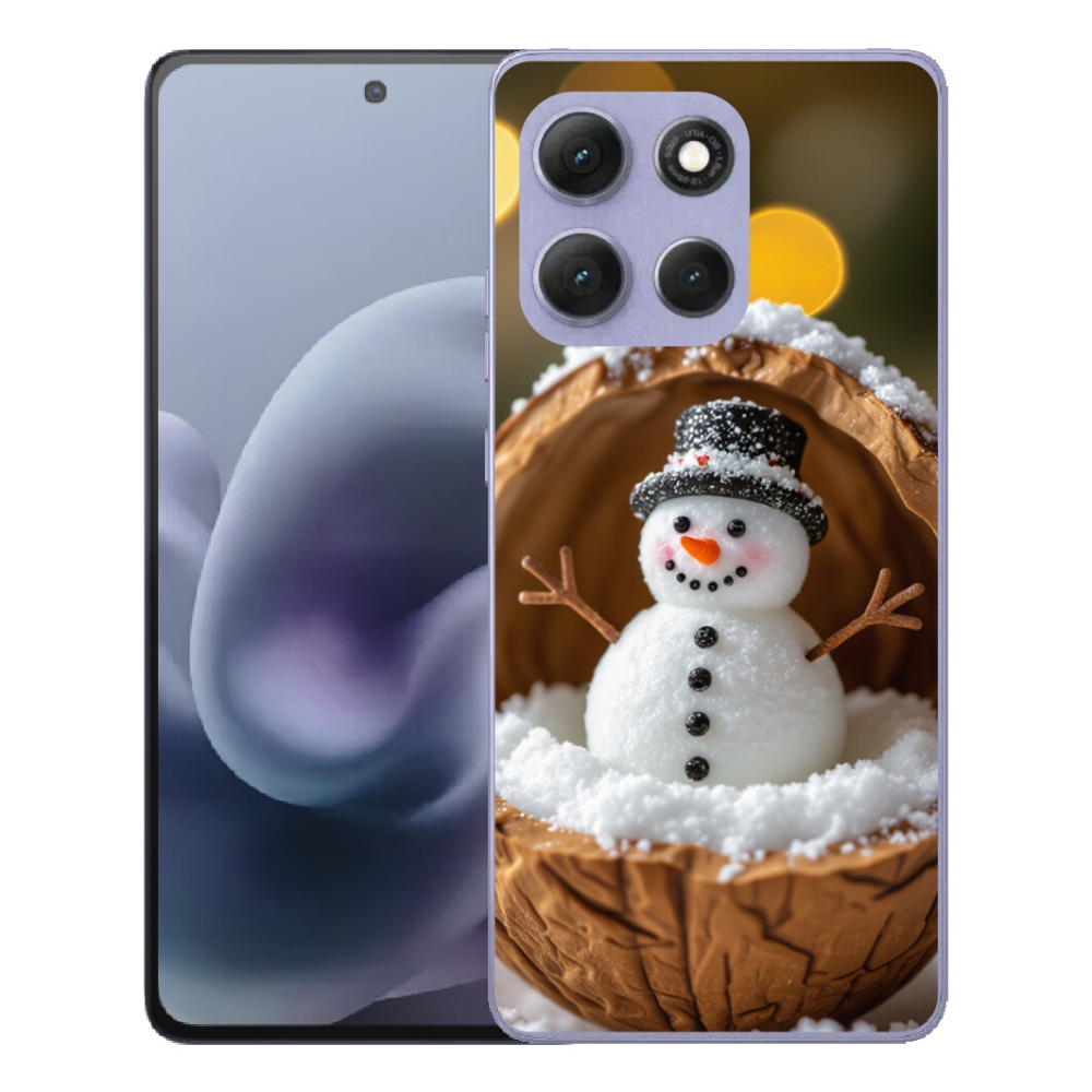 Gelový kryt mmCase na Motorola Moto G86 Power 5G - sněhulák 4