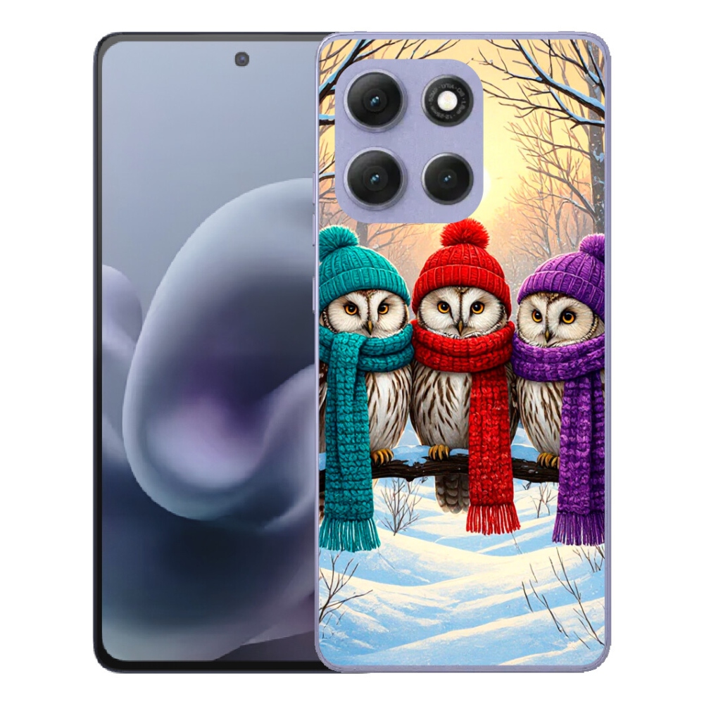 Gelový kryt mmCase na Motorola Moto G86 Power 5G - soví přátelé