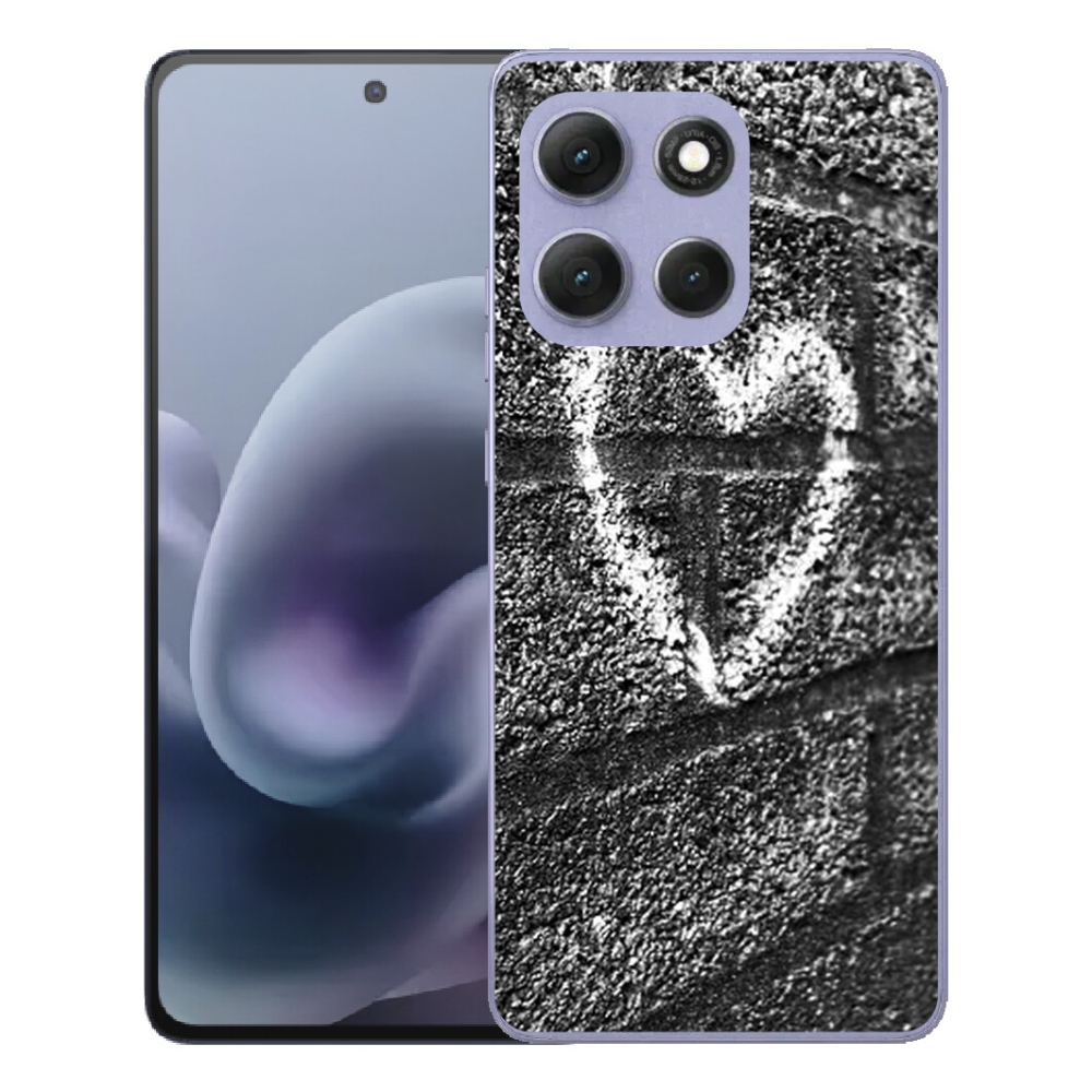 Gelový kryt mmCase na Motorola Moto G86 Power 5G - srdce na zdi