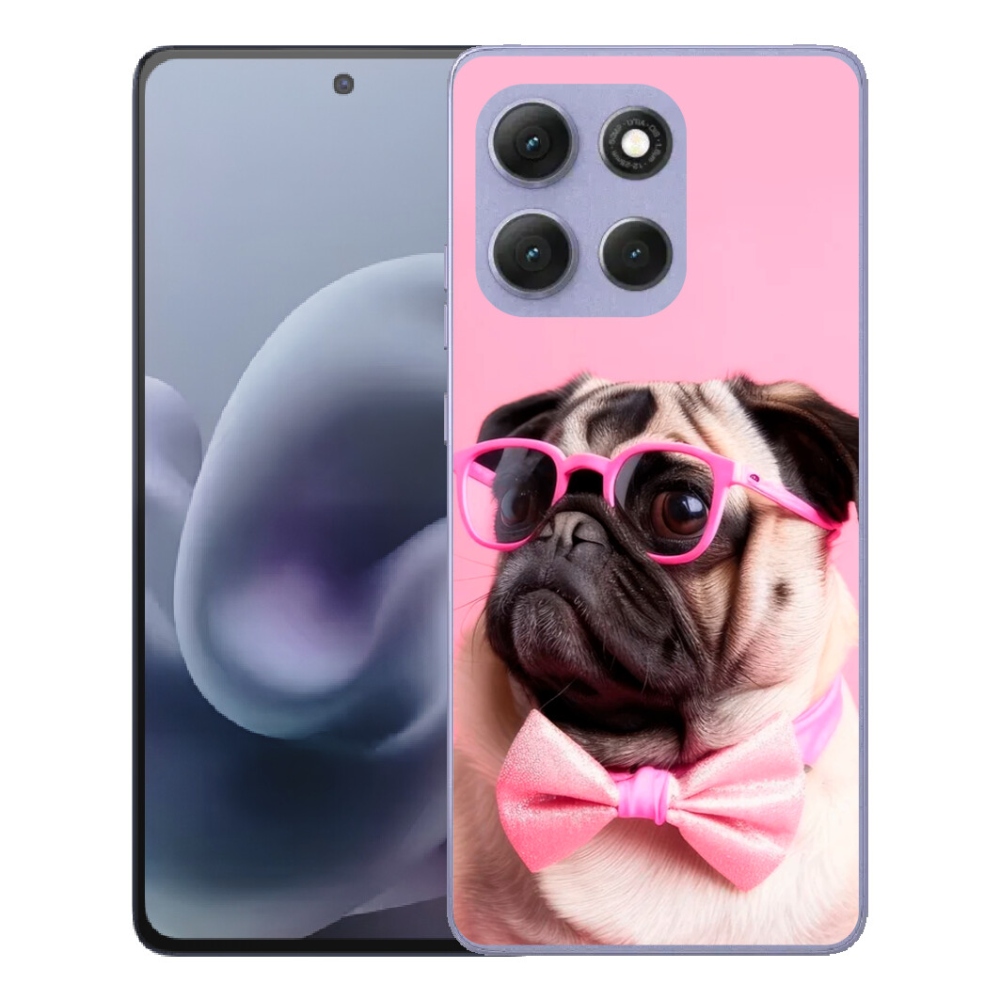 Gelový kryt mmCase na Motorola Moto G86 Power 5G - stylový mops