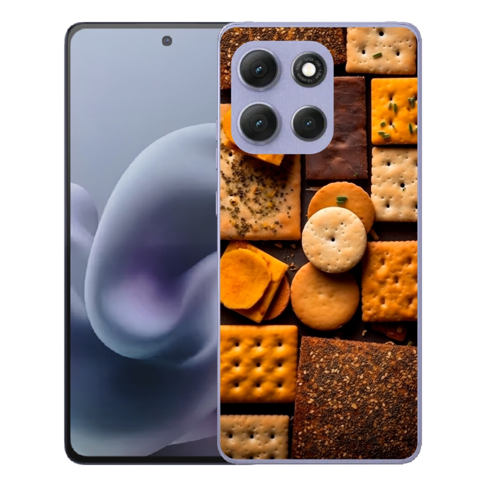 Gelový kryt mmCase na Motorola Moto G86 Power 5G - sušenky