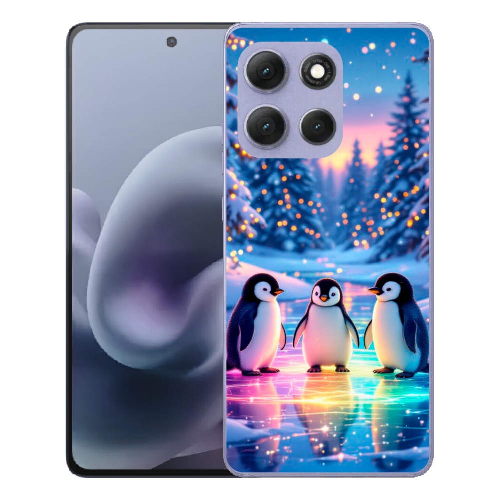 Gelový kryt mmCase na Motorola Moto G86 Power 5G - tučnáci