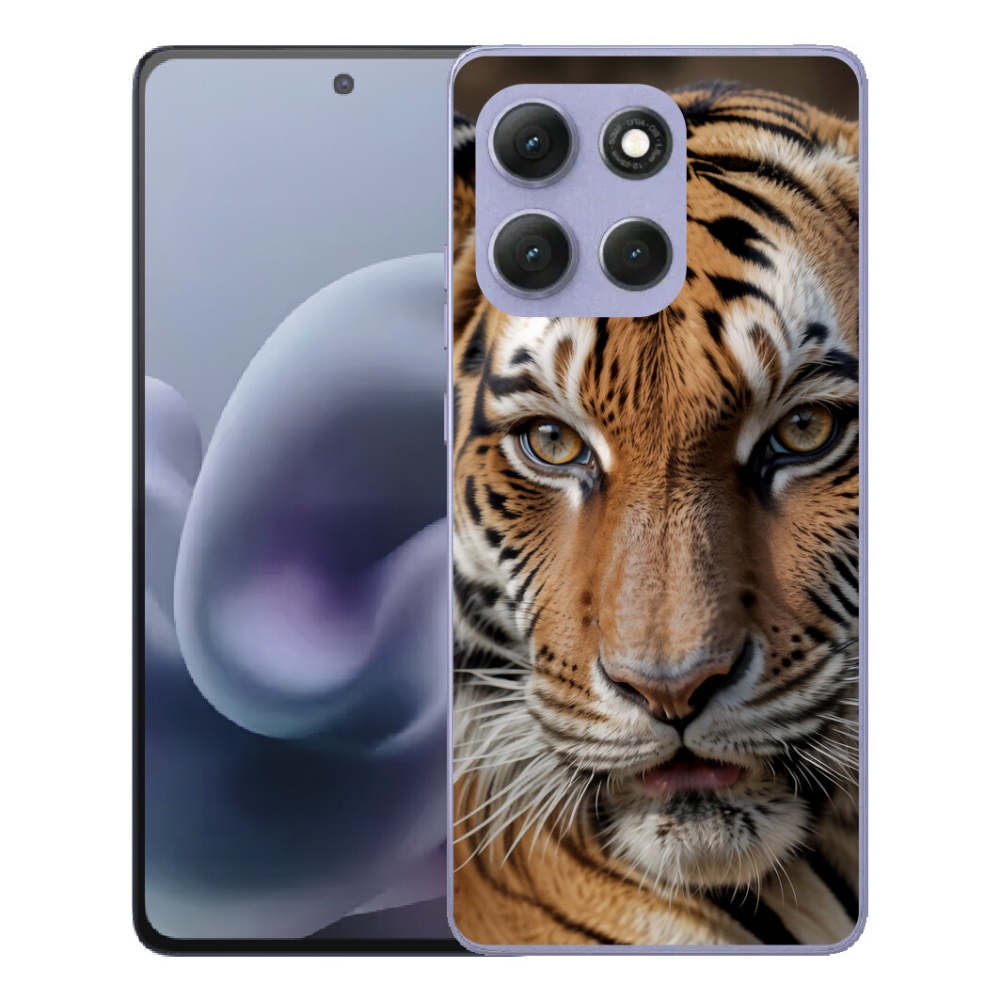 Gelový kryt mmCase na Motorola Moto G86 Power 5G - tygří pohled
