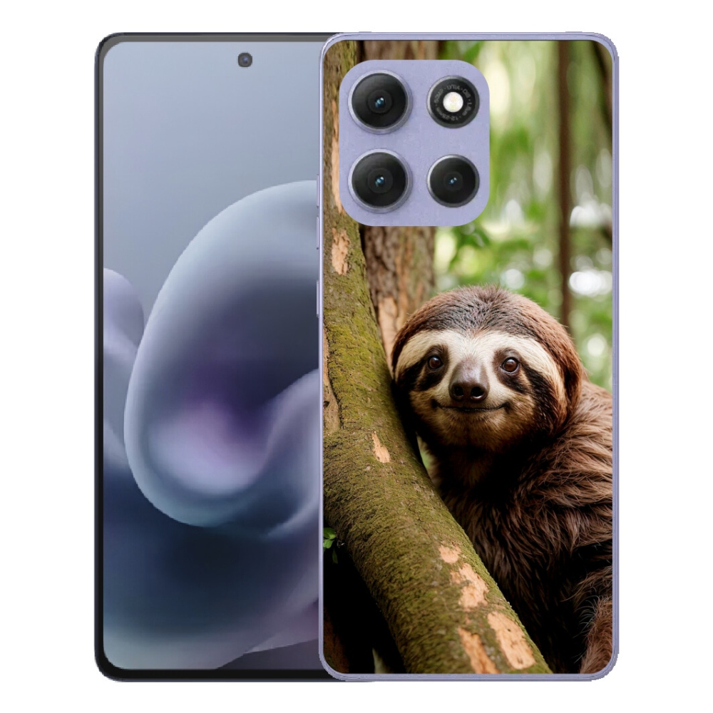 Gelový kryt mmCase na Motorola Moto G86 Power 5G - usměvavý lenochod
