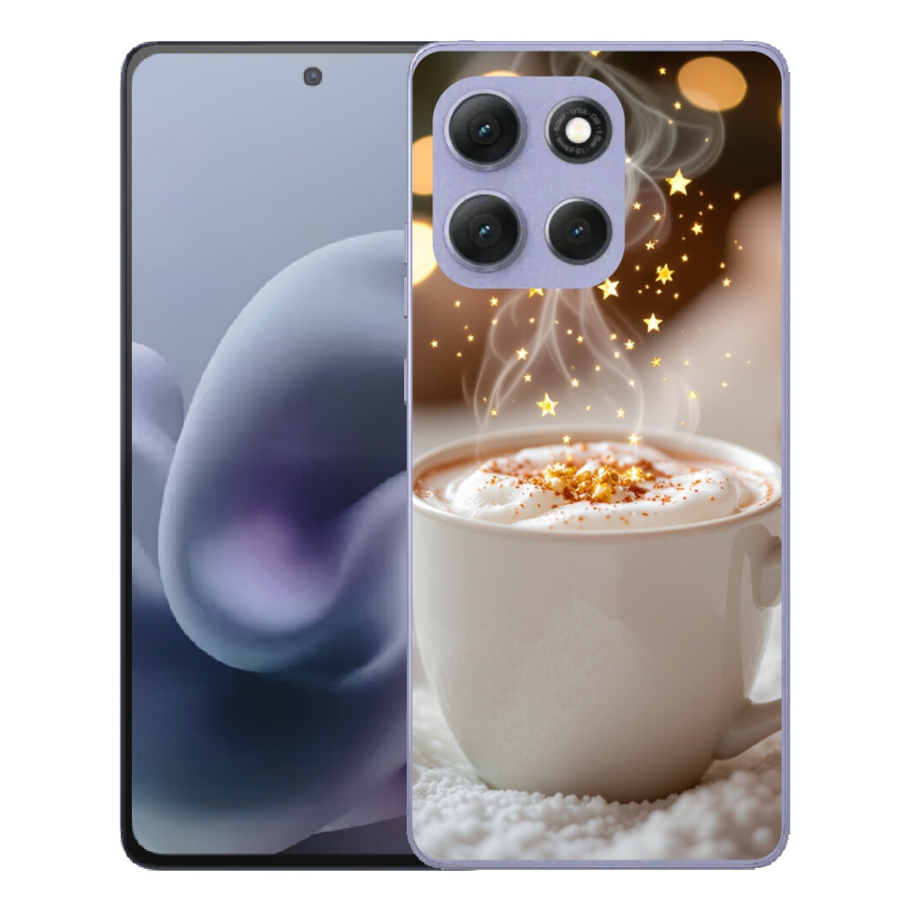 Gelový kryt mmCase na Motorola Moto G86 Power 5G - vánoční horký nápoj
