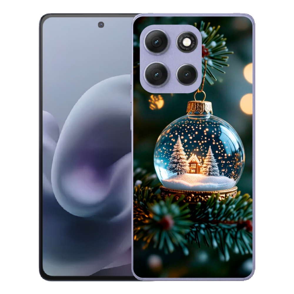 Gelový kryt mmCase na Motorola Moto G86 Power 5G - vánoční koule 2