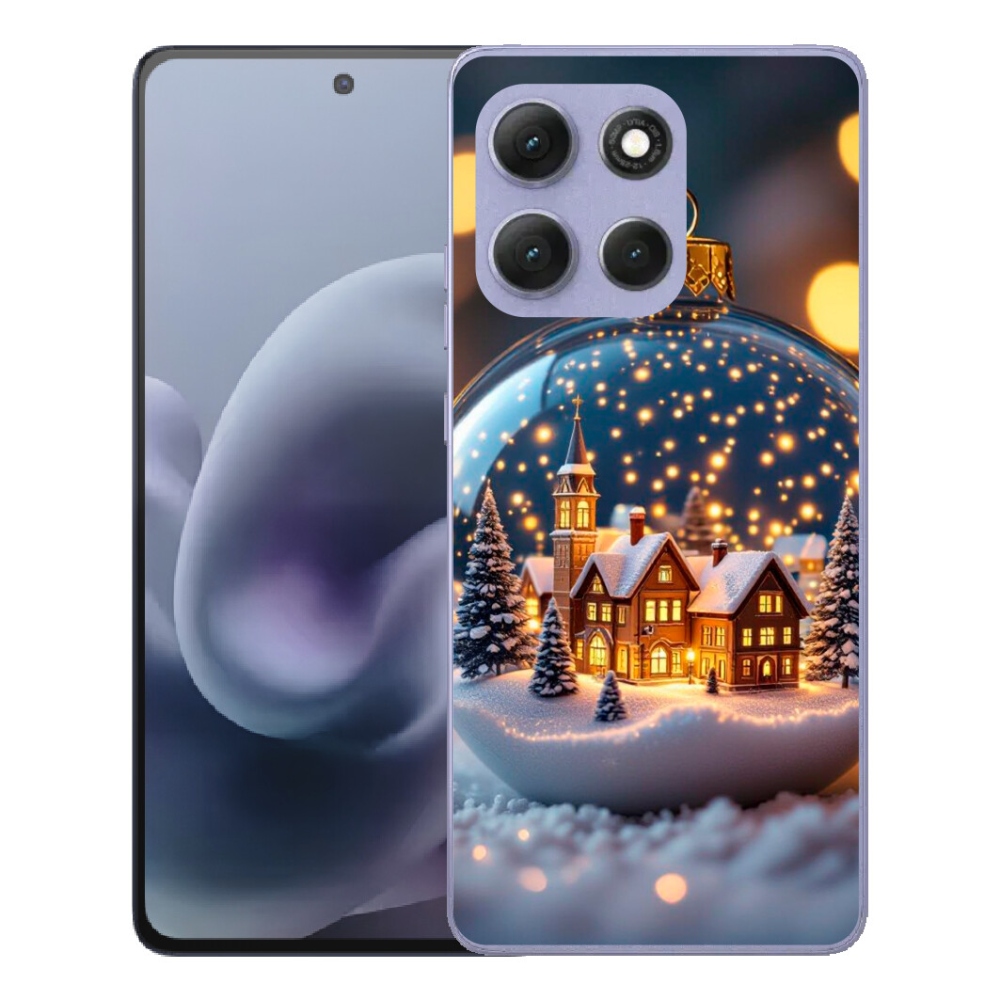 Gelový kryt mmCase na Motorola Moto G86 Power 5G - vánoční koule 4