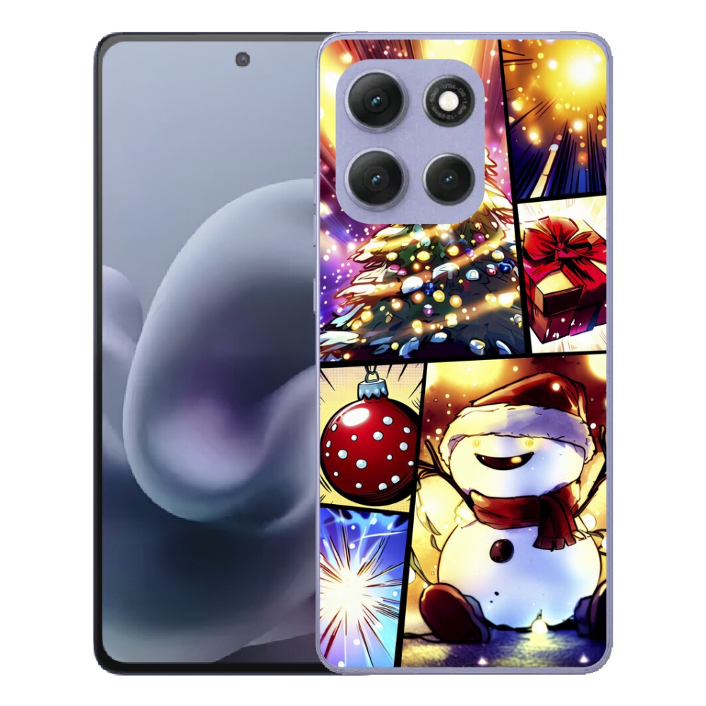Gelový kryt mmCase na Motorola Moto G86 Power 5G - vánoční motivy 1