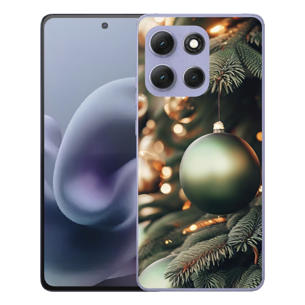 Gelový kryt mmCase na Motorola Moto G86 Power 5G - vánoční ozdoby 1