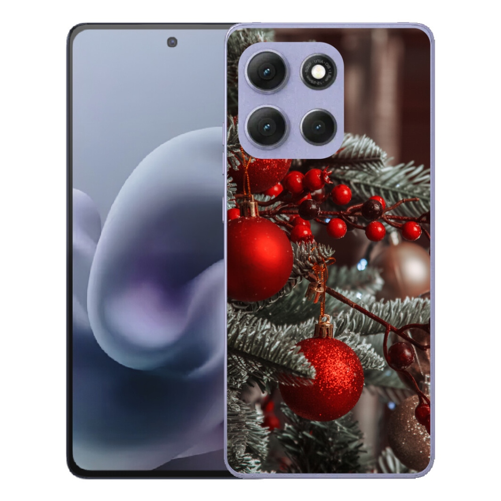 Gelový kryt mmCase na Motorola Moto G86 Power 5G - vánoční ozdoby 2