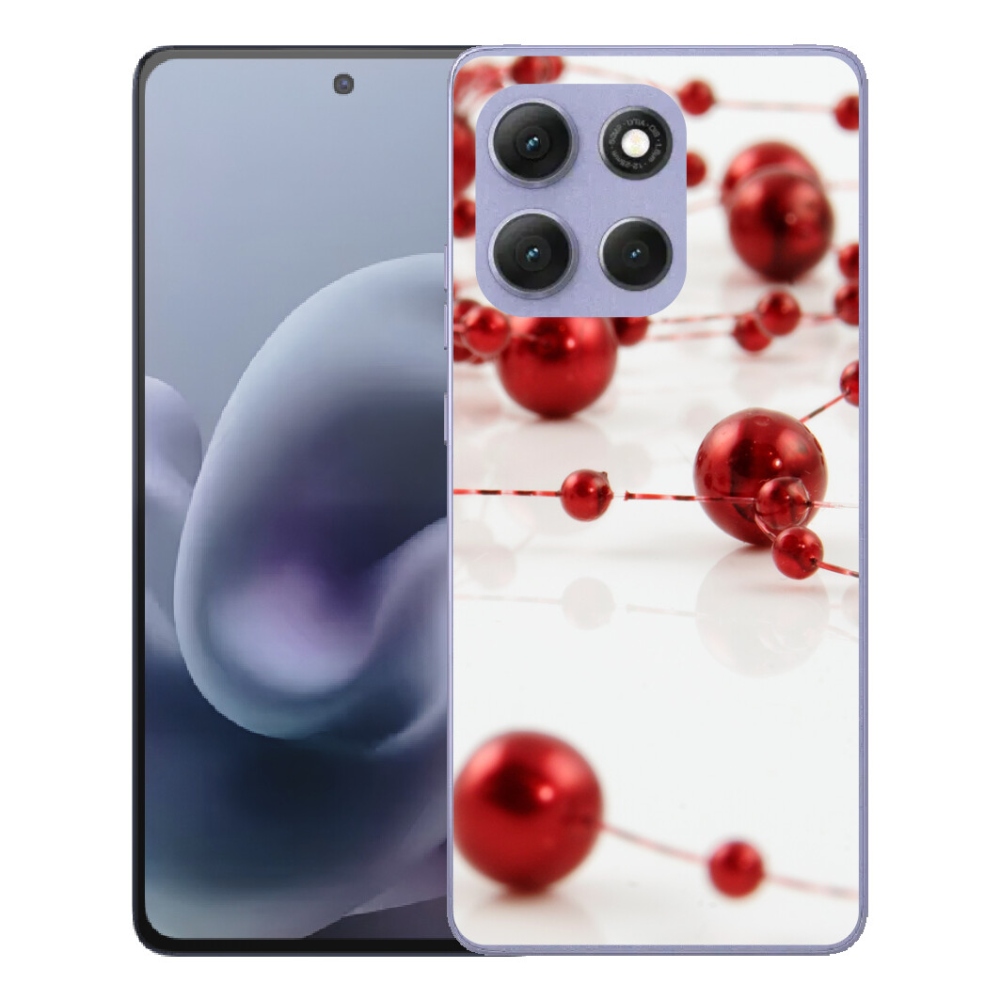 Gelový kryt mmCase na Motorola Moto G86 Power 5G - vánoční řetěz