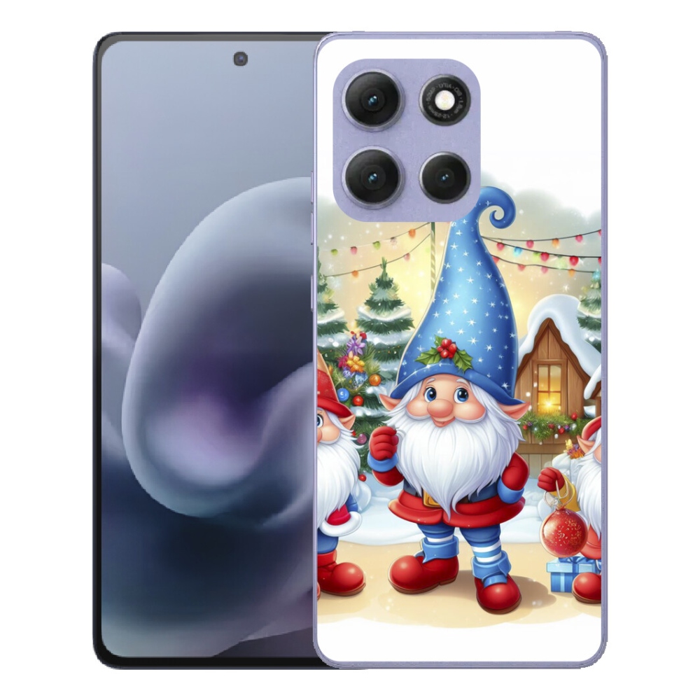 Gelový kryt mmCase na Motorola Moto G86 Power 5G - vánoční skřítci