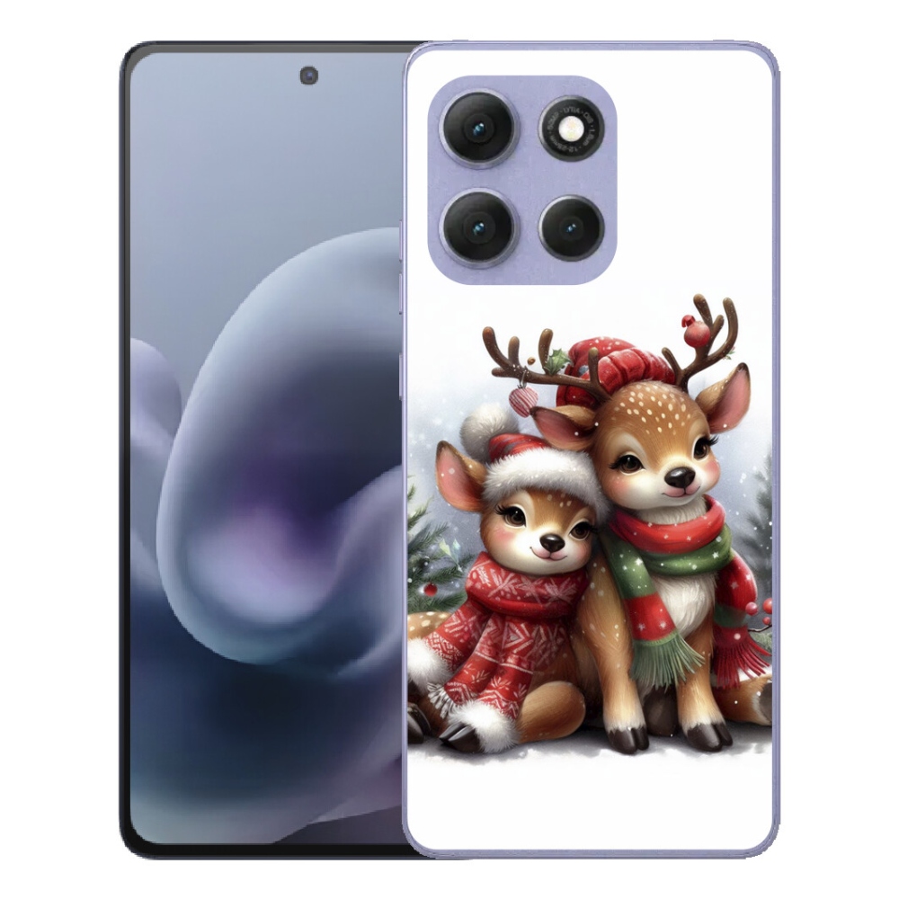 Gelový kryt mmCase na Motorola Moto G86 Power 5G - vánoční sobi